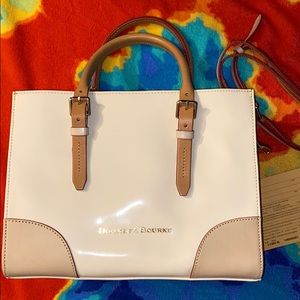 Dooney & Bourke cream handbag with strap